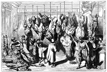 Un macellaio inglese, Boulevard Haussmann, Parigi, 1871