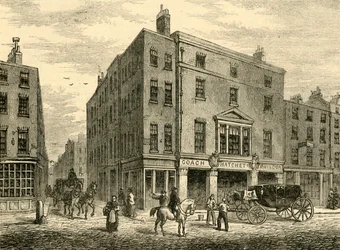 Un vecchio negozio di carrozzieri a Long Acre, 1881