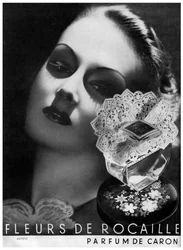 Una pubblicità per il profumo Caron, 1938
