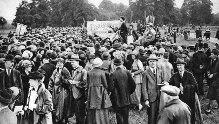 Un incontro contro la guerra, Hyde Park, Londra, 1926-1927