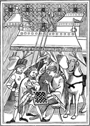 Antico gioco degli scacchi, XIV secolo, 1833