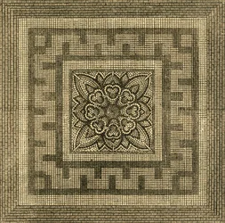 Pavimento romano antico trovato in Threadneedle Street, 1841, 1897
