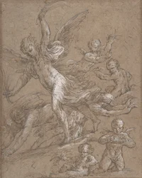 Angeli e putti, XVII secolo