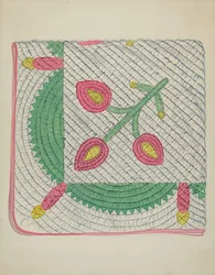 Trapunta applicata, c. 1936