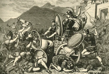 Aristomene che combatte per uscire da Eira, 1890