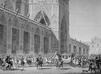 Arrivo a Notre Dame, 2 dicembre 1804