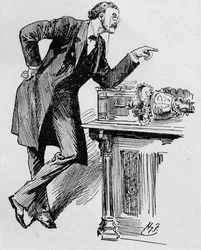 Arthur Balfour che parla alla Camera dei Comuni, 1890-1906