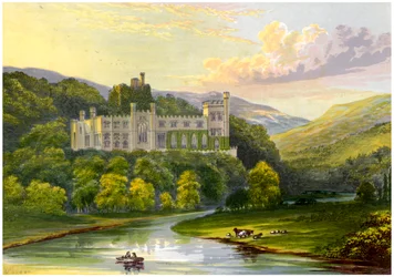 Castello di Arundel, Sussex, residenza del Duca di Norfolk, c1880