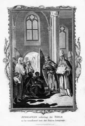Athelstan ordina di tradurre la Bibbia in lingua sassone