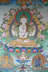 Avalokitesvara, buddha della compassione, Kathmandu, Nepal