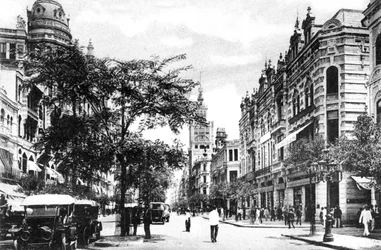 Avenida Rio Branco, Rio de Janeiro, Brasile, c1920