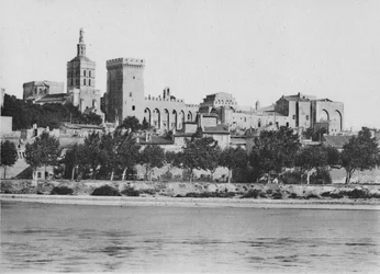 Avignone - Il Rodano e il Palazzo dei Papi