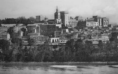 Avignone - Veduta presa da Villeneuve, c1925