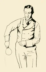Servizio di rovescio dal lato destro, 1902