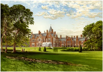 Bagshot Park, Surrey, casa del Duca di Connaught, c1880