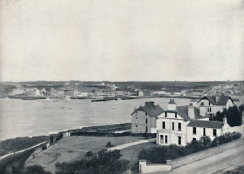 Bangor - La città e la baia, da Mornington Park, Princeton, 1895