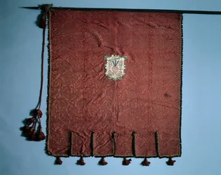 Stendardo con medaglioni della Passione di Cristo, 1700