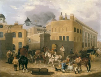 Birreria di Barclay e Perkins a Southwark, c1840