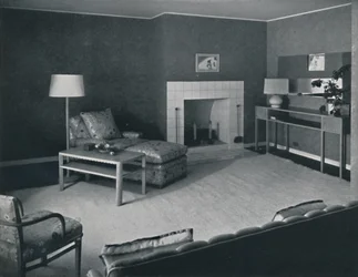 Camera da letto nella casa del Sig. Anatole Litvak a Saint Monica, California, 1942