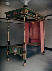 Letto decorato da Jessie Bayes, c1913
