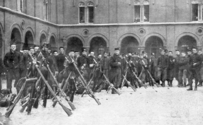 Soldati belgi della 9ª Brigata Mista, Battaglia di Liegi, Belgio, 5-16 agosto 1914
