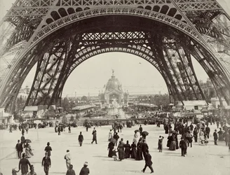Sotto la Torre Eiffel, Parigi, 1889
