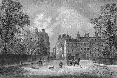 Berkeley Square, Westminster, Londra, c1850 1878