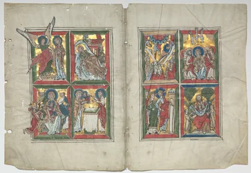 Bifolia con Scene della Vita di Cristo, 1230-1240