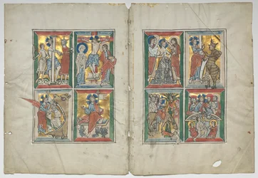 Bifolio con scene della vita di Cristo, 1230-1240