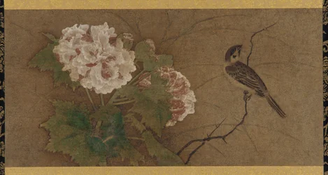 Uccello e fiori, periodo Muromachi