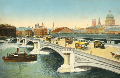 Ponte di Blackfriars, Londra, c1910