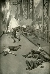 Esplosione di un ponte sull