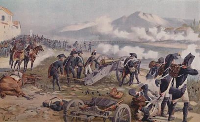 Bonaparte che mira il cannone a Lodi, 1796, 1896