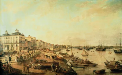 Bordeaux, porto, dipinto 1805