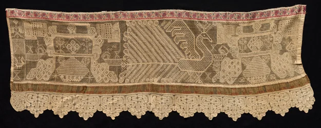 Bordura con motivo di pavone, XVIII-XIX secolo