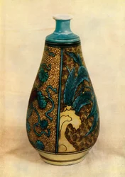 Bottiglia - Kutani giapponese, fine XVII secolo, 1945