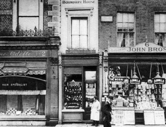 Boundary House, Notting Hill Gate, Londra, 1926-1927