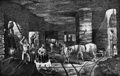 Miniera di carbone di Bradley, vicino a Bilston, 1886