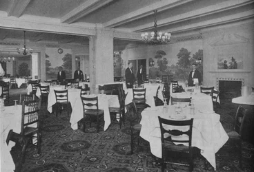 Sala colazioni, Roosevelt Hotel, New York City, 1924