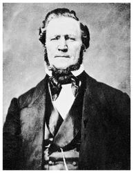 Brigham Young, leader mormone americano, 1855-1865 circa 1955