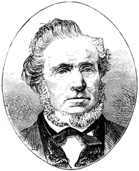Brigham Young, leader mormone americano, c1880