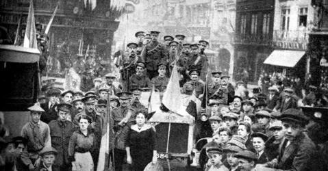 Forza di Spedizione Britannica a Rouen, Francia, Prima Guerra Mondiale, 1914