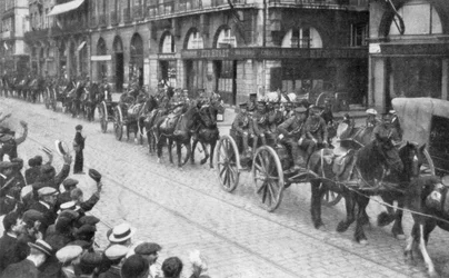 Artiglieria a cavallo britannica a Rouen, Francia, agosto 1914, 1926
