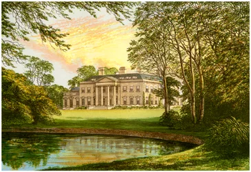Broadlands, Hampshire, casa della famiglia Cowper-Temple, c1880