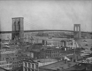 Ponte di Brooklyn, New York, c. 1897