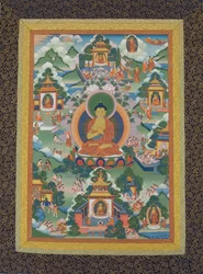 Buddha Seduto su un Piedistallo di Loto, XIX secolo
