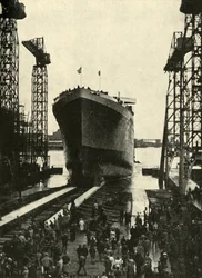 Costruito in un cantiere navale di Belfast - Il varo dell