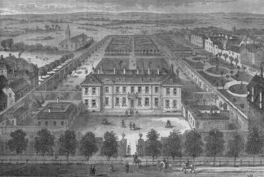 Burlington House, Westminster, Londra, intorno al 1700, c1875 1878