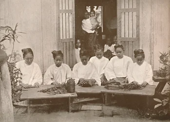 Fabbricanti di sigari birmani, 1900