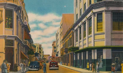 Strada commerciale, Barranquilla, c1940